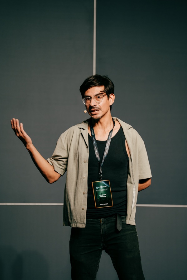 Ben Chimoy auf der Bühne der NeulandPro Connect